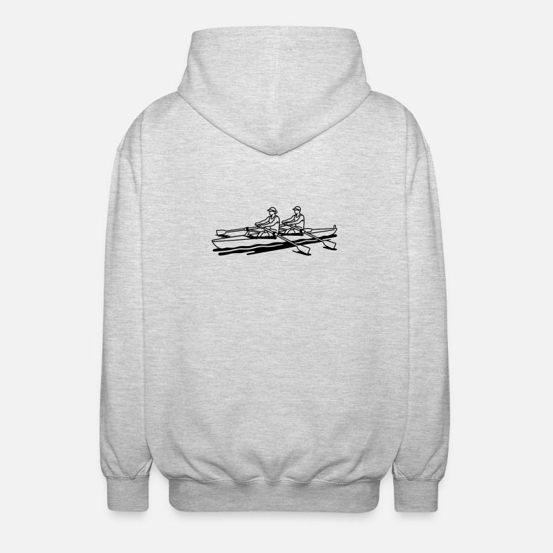 Aviron - Veste à capuche unisexe - gris clair chiné