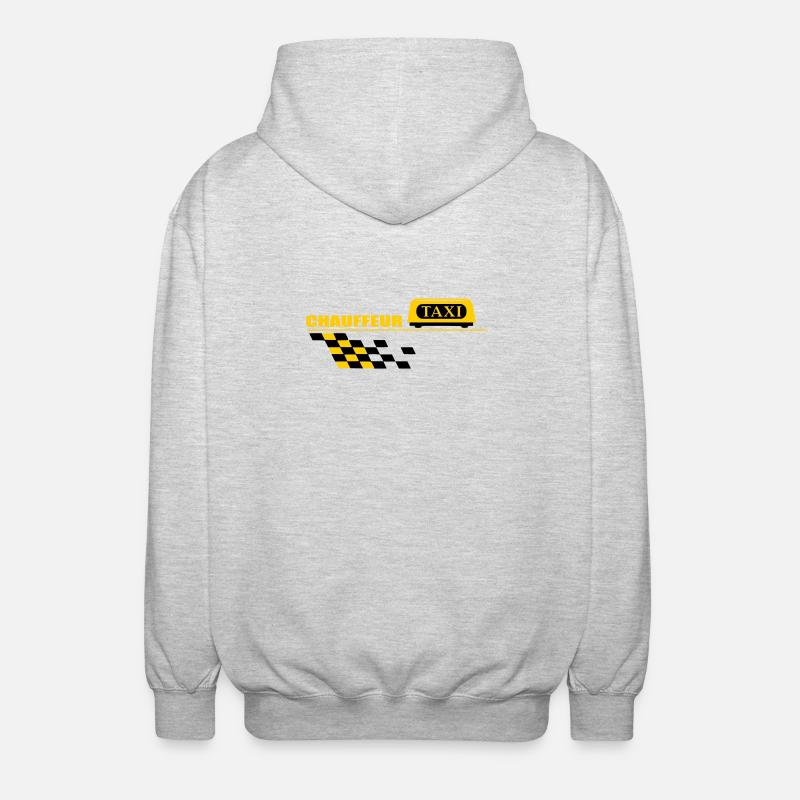 Chauffeur de taxi - Veste à capuche unisexe - gris clair chiné