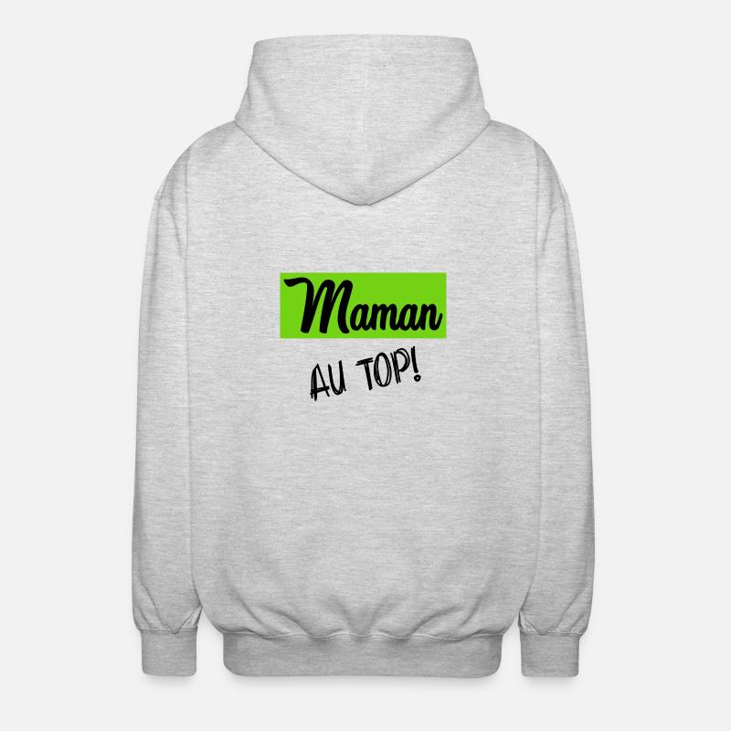 MAMA - Unisex Kapuzenjacke - Hellgrau meliert