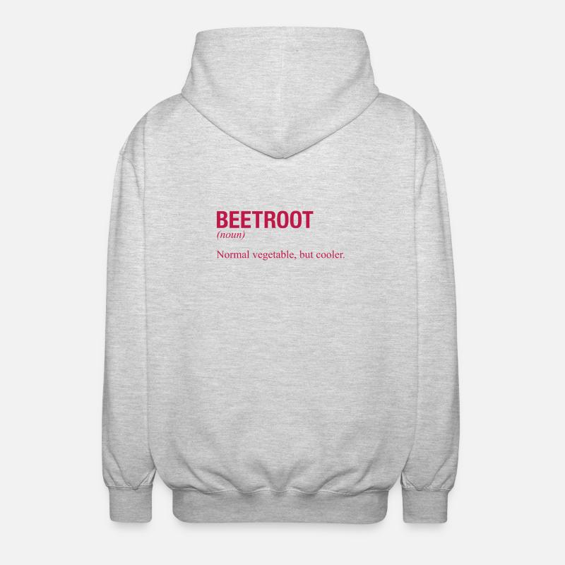 BETTERAVE ROTE BETE - Veste à capuche unisexe - gris clair chiné