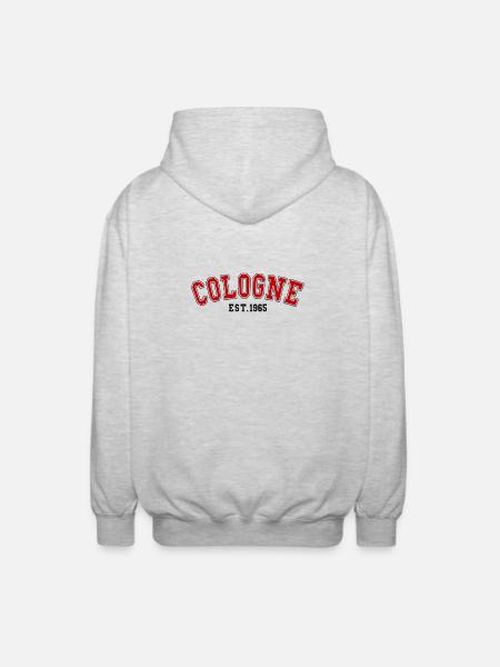Cologne_Est_1965 - Unisex Kapuzenjacke - Hellgrau meliert