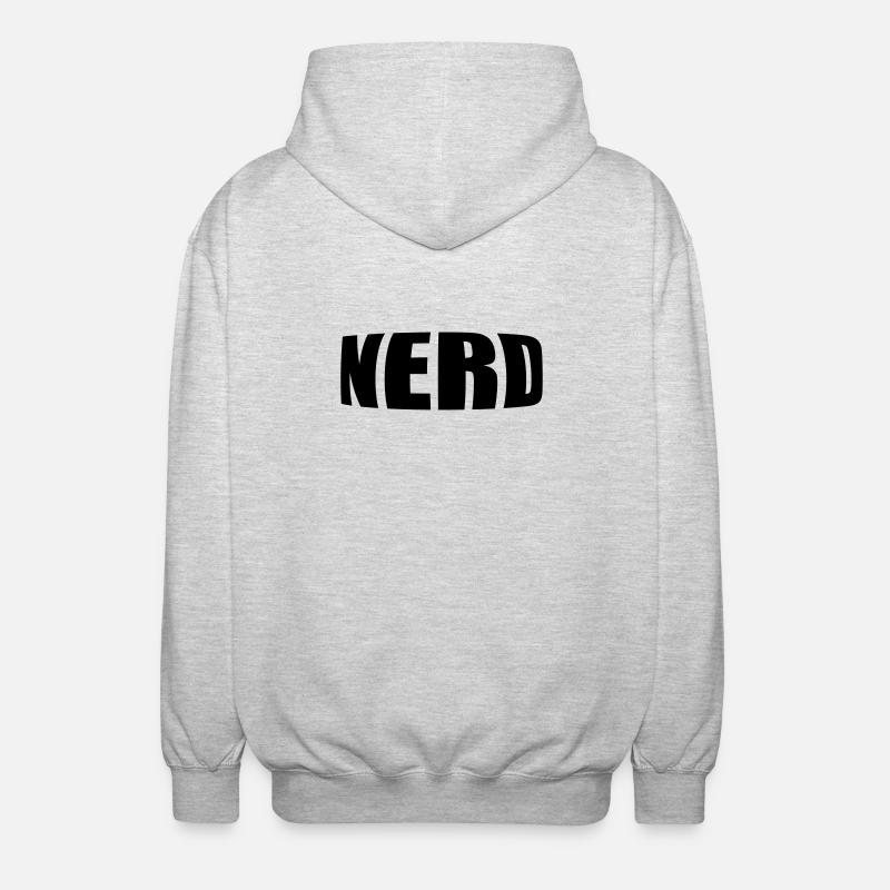 Nerd - Unisex Hooded Jacket - light heather grey