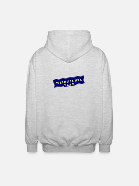 Christmas Team Christmas - Unisex Hooded Jacket - light heather grey