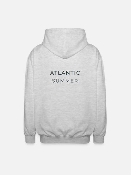 Atlantic Summer - Unisex Hooded Jacket - light heather grey
