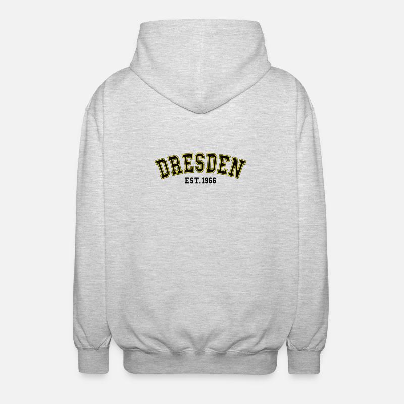 Dresden Est. 1966 - Unisex Hooded Jacket - light heather grey