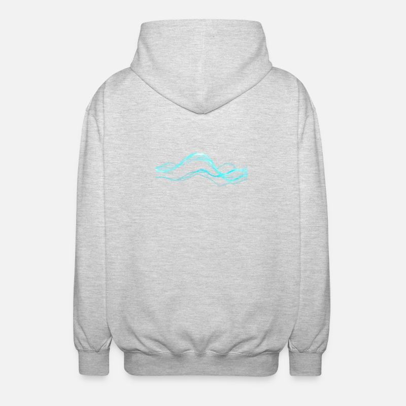 Data Overload - Unisex Kapuzenjacke - Hellgrau meliert