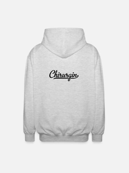 Chirurgin - Unisex Kapuzenjacke - Hellgrau meliert