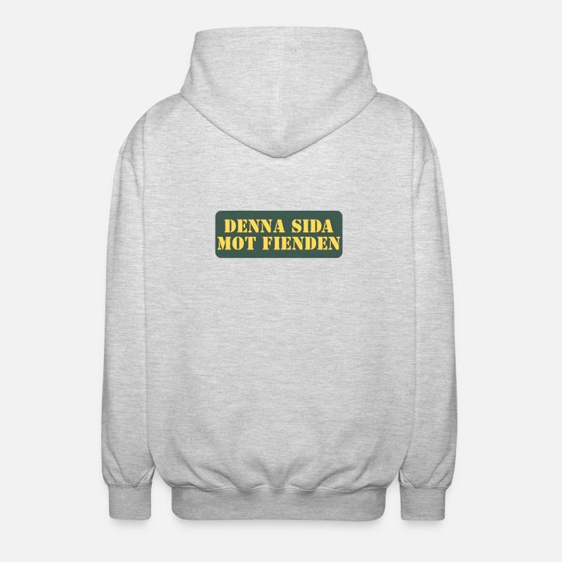Diese Seite gegen den Feind - Unisex Kapuzenjacke - Hellgrau meliert