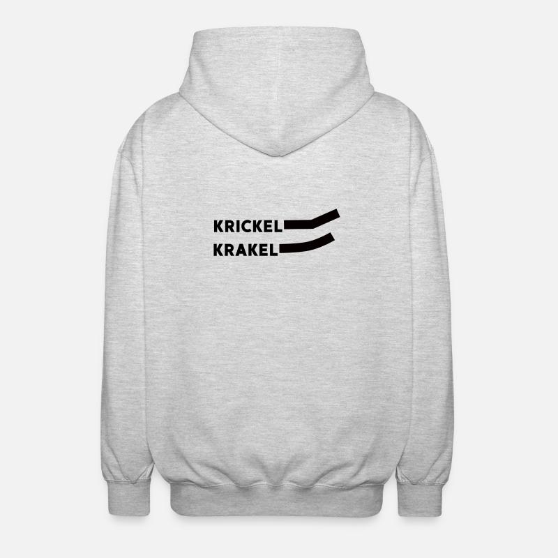 Krickle Scribble - Veste à capuche unisexe - gris clair chiné