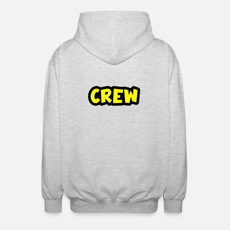 Crew - Unisex Kapuzenjacke - Hellgrau meliert