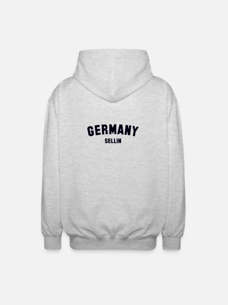 SELLIN Germany - Unisex Kapuzenjacke - Hellgrau meliert