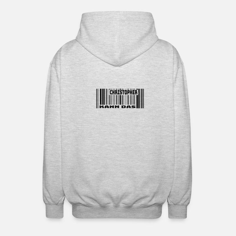Christopher kann das  - Unisex Kapuzenjacke - Hellgrau meliert