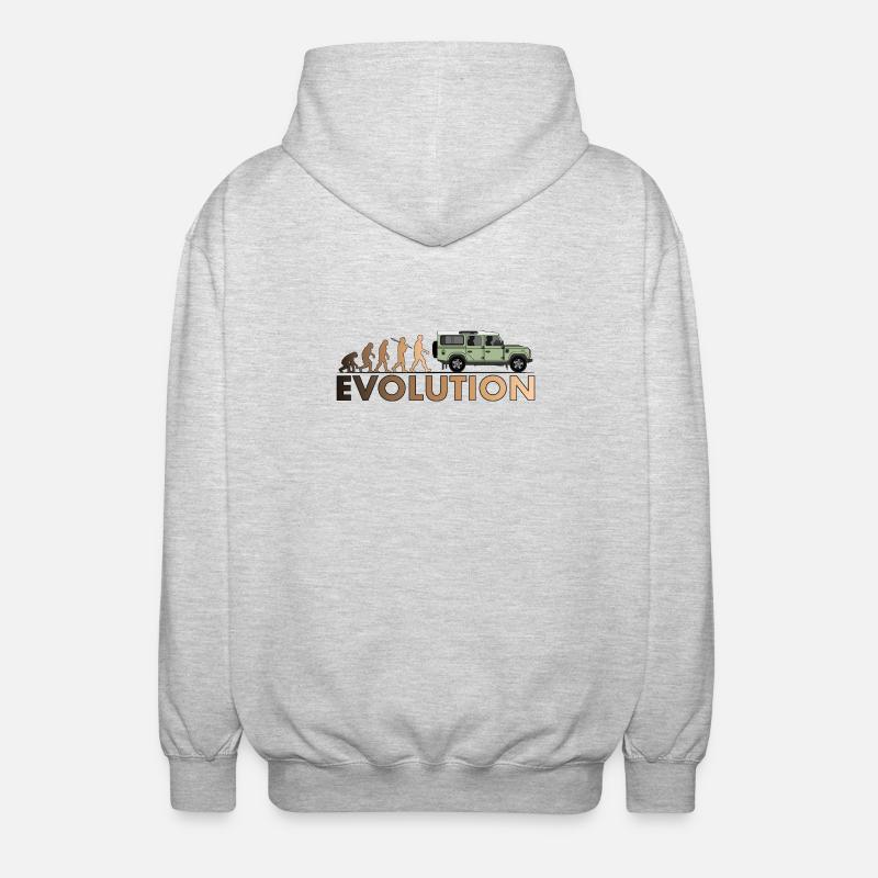 Defender 110 Evolution - Unisex Hooded Jacket - light heather grey