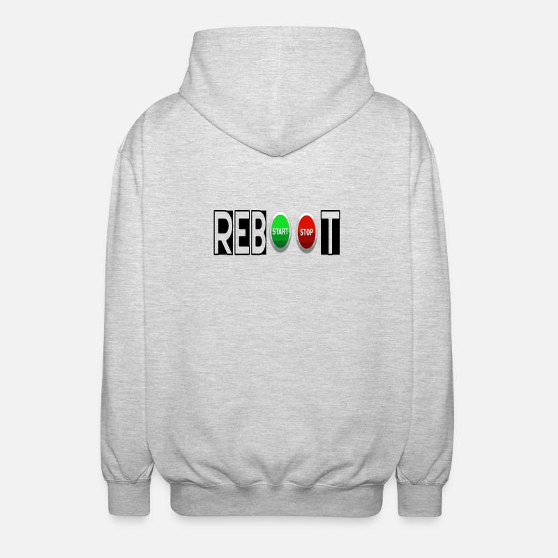 REBOOT - Unisex Hooded Jacket - light heather grey