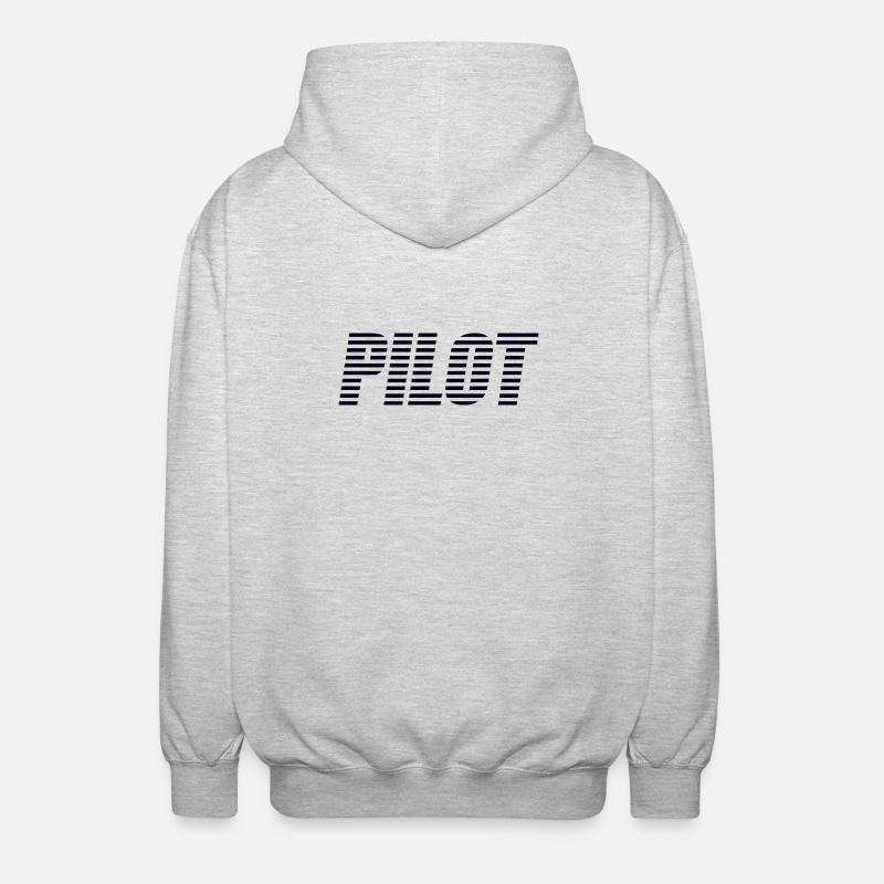 pilot - Unisex Hooded Jacket - light heather grey