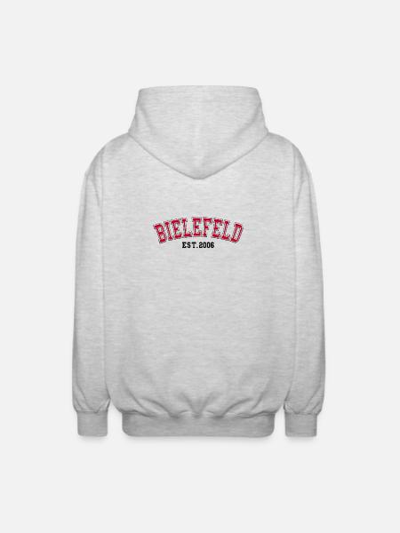 Bielefeld Est. 2006 - Unisex Hooded Jacket - light heather grey