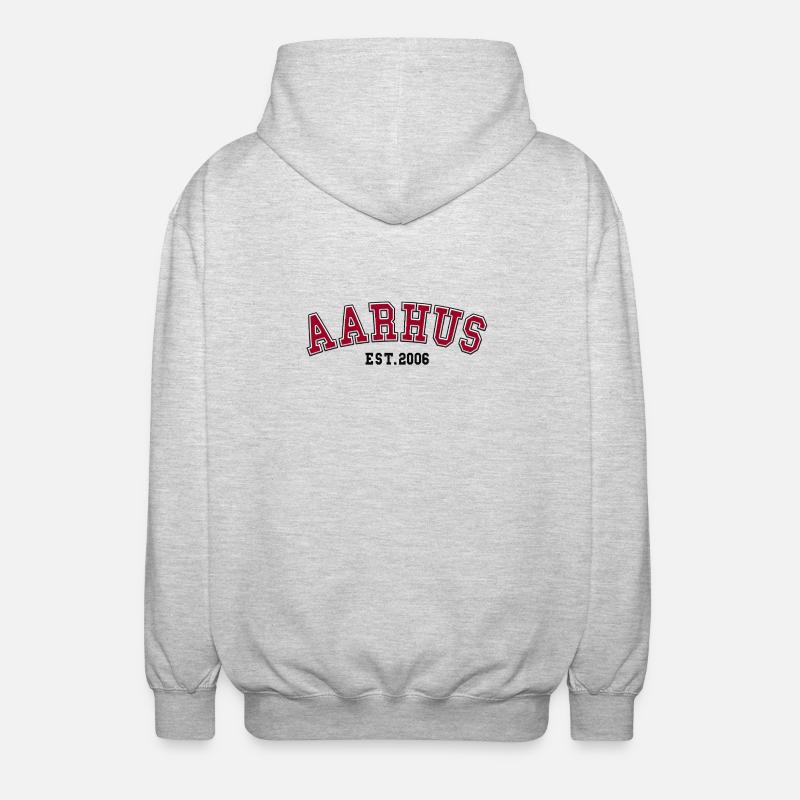 Aarhus Est. 2006 - Unisex Hooded Jacket - light heather grey