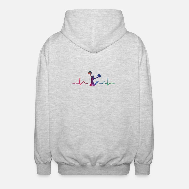 Cheerleader Cheer Mom Cheerleading - Unisex Hooded Jacket - light heather grey
