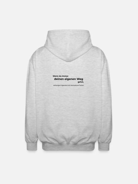 Motivational speaker - Unisex Hooded Jacket - light heather grey