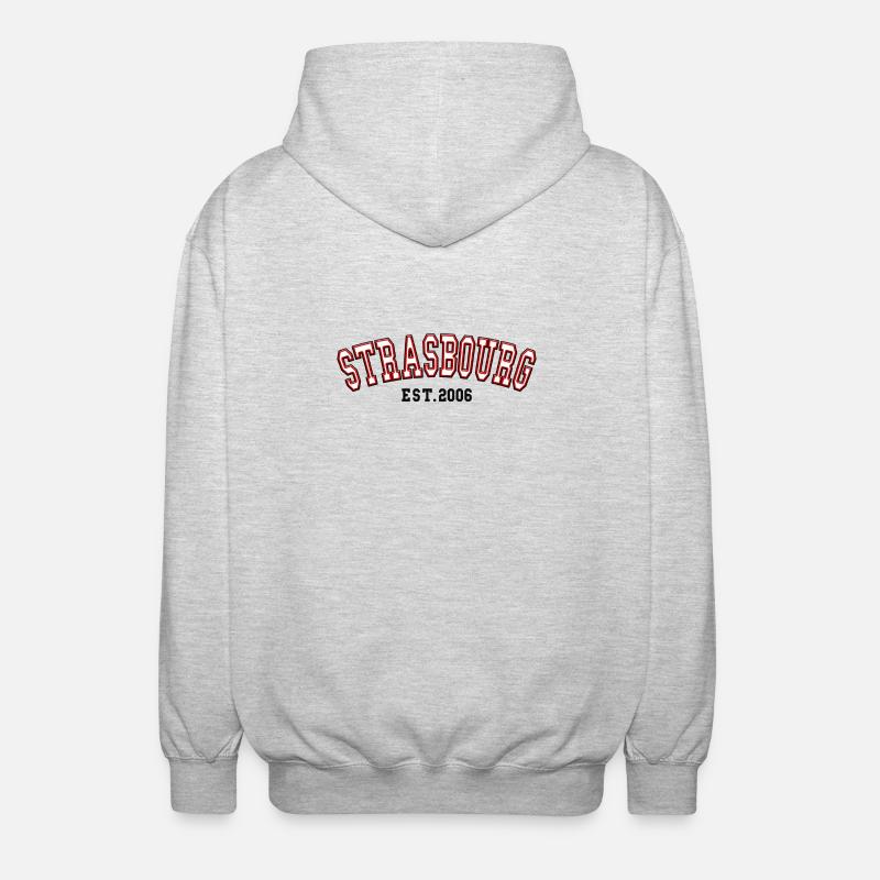 Strasbourg Est. 2006 - Unisex Hooded Jacket - light heather grey