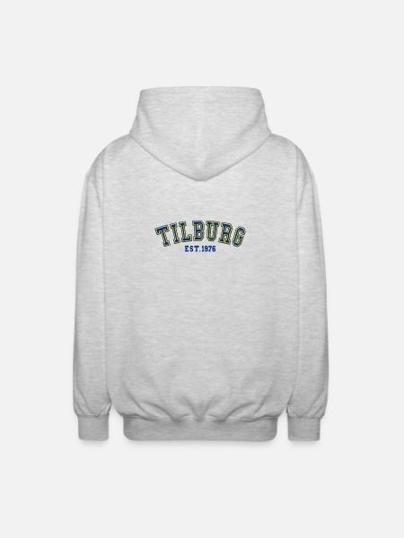 Tilburg gegründet 1976 - Unisex Kapuzenjacke - Hellgrau meliert