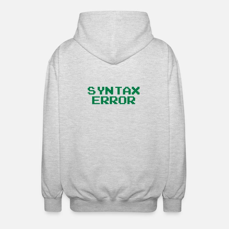 Syntax Error - Unisex Kapuzenjacke - Hellgrau meliert