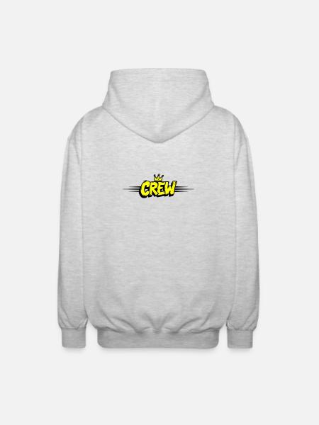 Crew Crown - Unisex Hooded Jacket - light heather grey