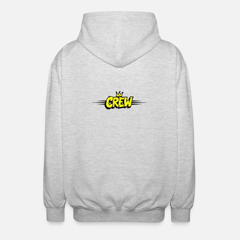 Couronne d’équipage - Veste à capuche unisexe - gris clair chiné