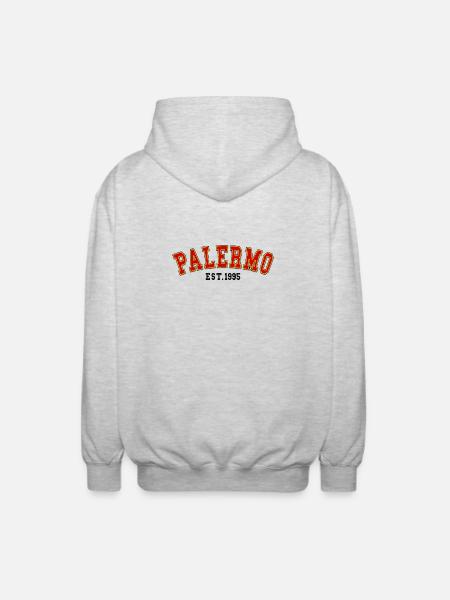 Palermo Est.1995 - Unisex Hooded Jacket - light heather grey
