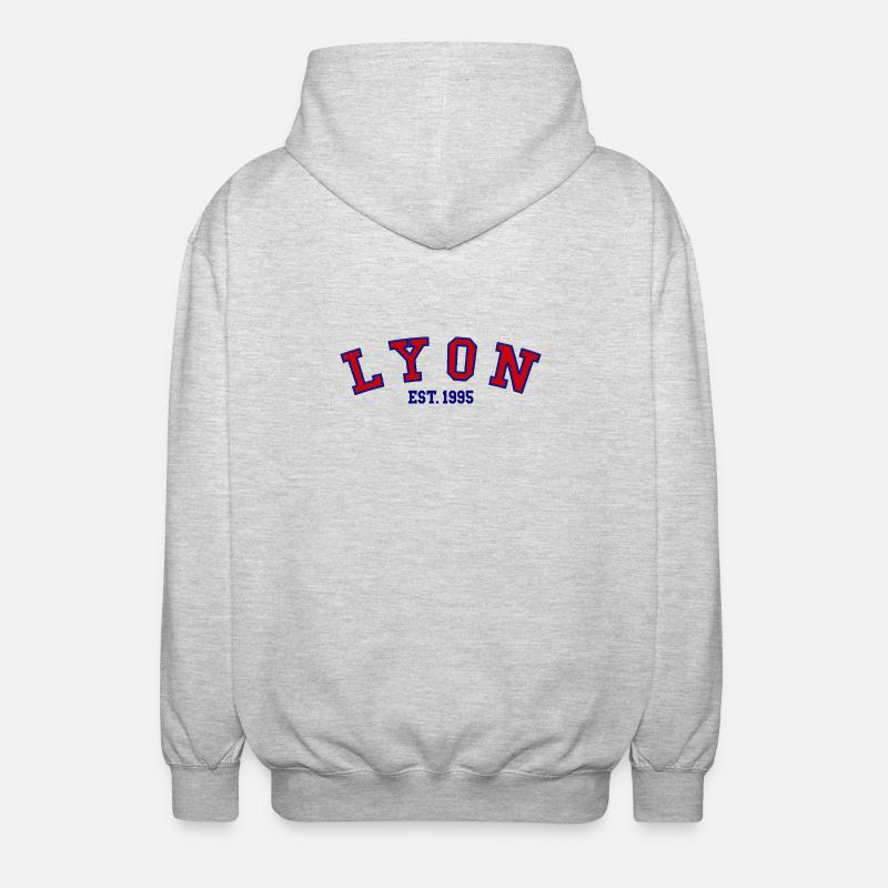Lyon Est. 1995 - Veste à capuche unisexe - gris clair chiné