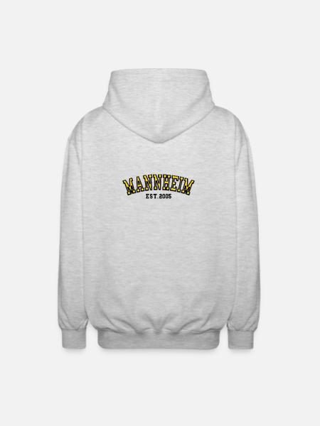 Mannheim Est 2005 - Unisex Hooded Jacket - light heather grey