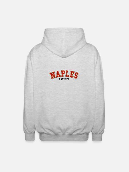 Naples Est. 1976 - Unisex Hooded Jacket - light heather grey