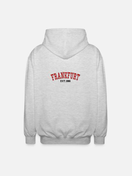Est. Francfort 1986 - Veste à capuche unisexe - gris clair chiné