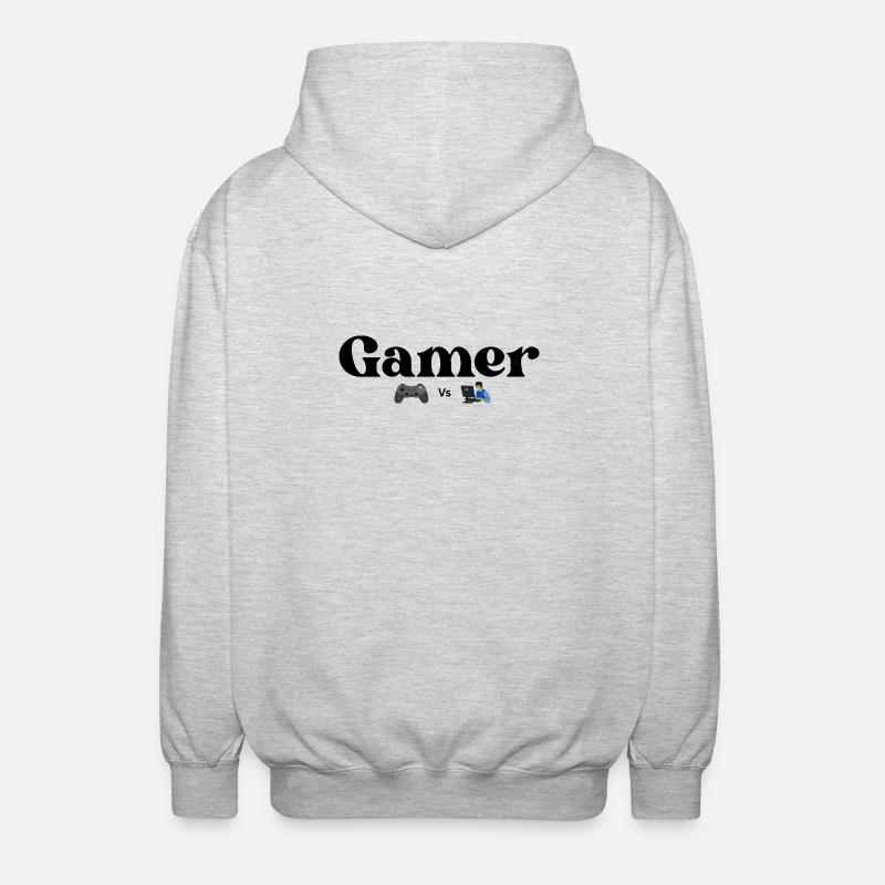 Contrôleur VS PC - Veste à capuche unisexe - gris clair chiné