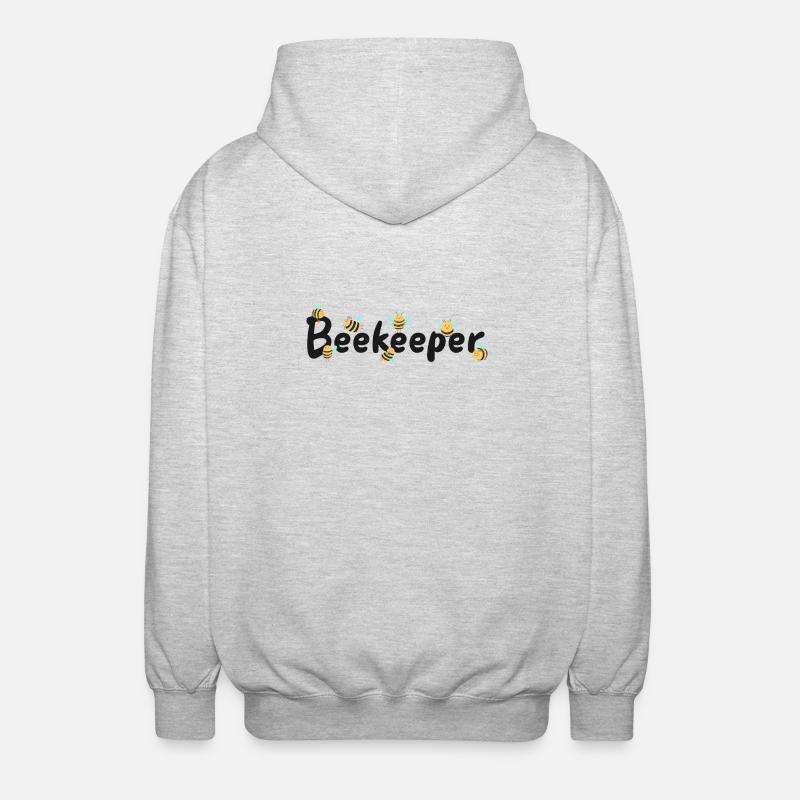 Beekeeper Beekeeper Beekeeping - Unisex Hooded Jacket - light heather grey