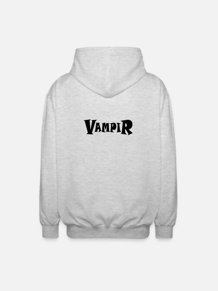 Vampire - Veste à capuche unisexe - gris clair chiné