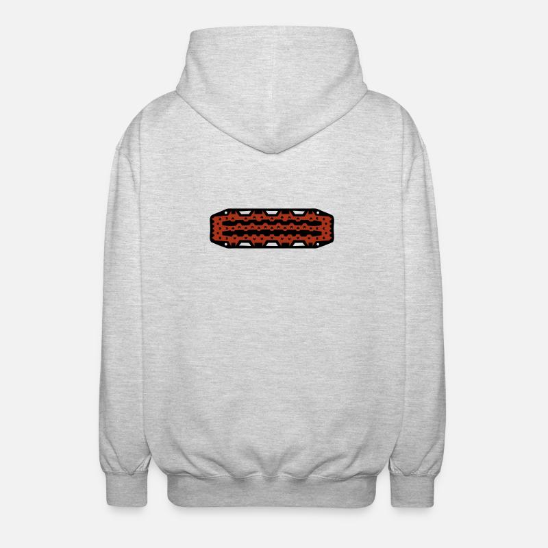 Offroad Sand Sheet 4x4 Mud - Unisex Hooded Jacket - light heather grey