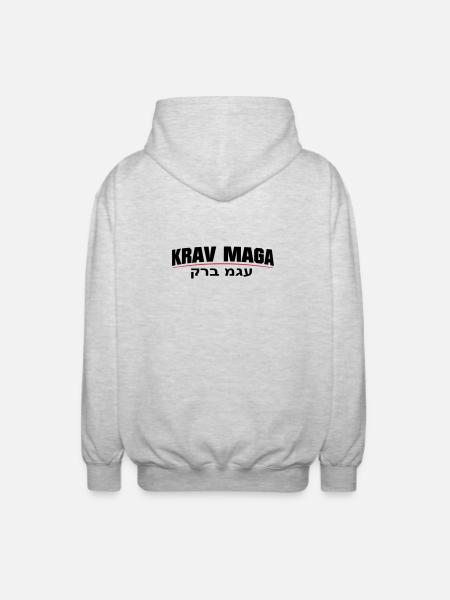 KravMaga Original - Unisex Kapuzenjacke - Hellgrau meliert