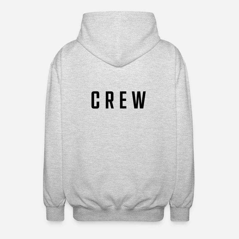 Crew - Unisex Kapuzenjacke - Hellgrau meliert