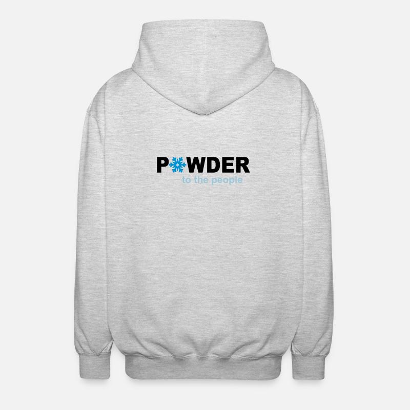 snow - Unisex Hooded Jacket - light heather grey
