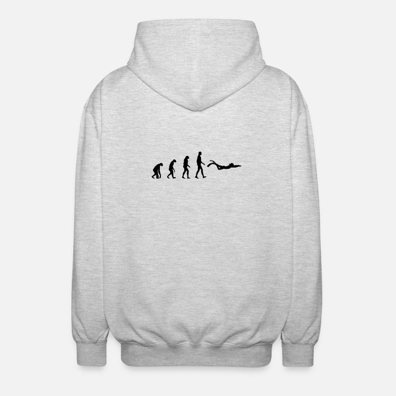 Diving - Veste à capuche unisexe - gris clair chiné