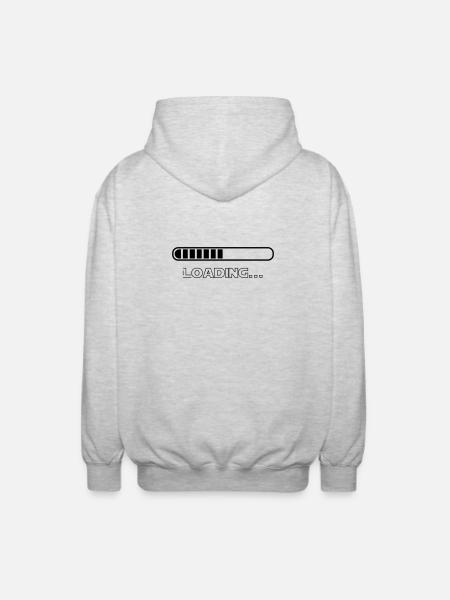 Loading - Unisex Hooded Jacket - light heather grey