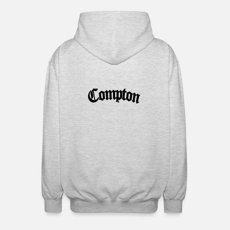 Compton - Veste à capuche unisexe - gris clair chiné