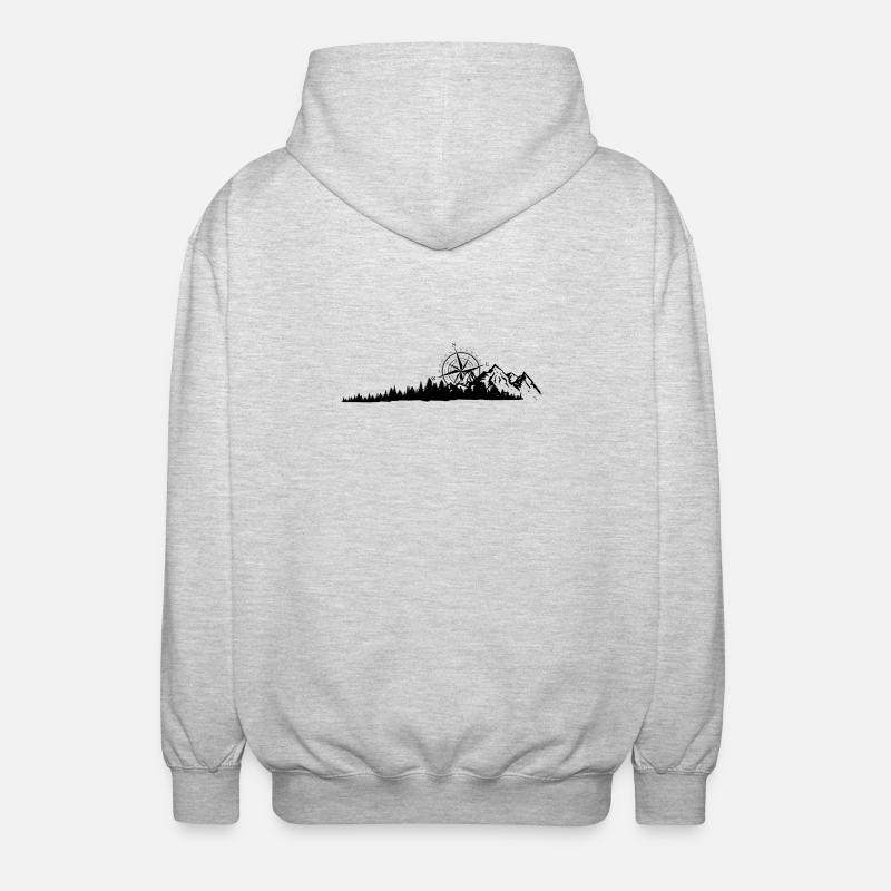 Please upload the design image - Unisex Hooded Jacket - light heather grey