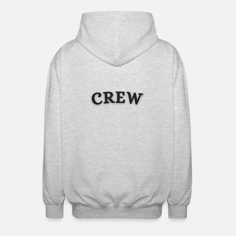 Crew - Unisex Kapuzenjacke - Hellgrau meliert