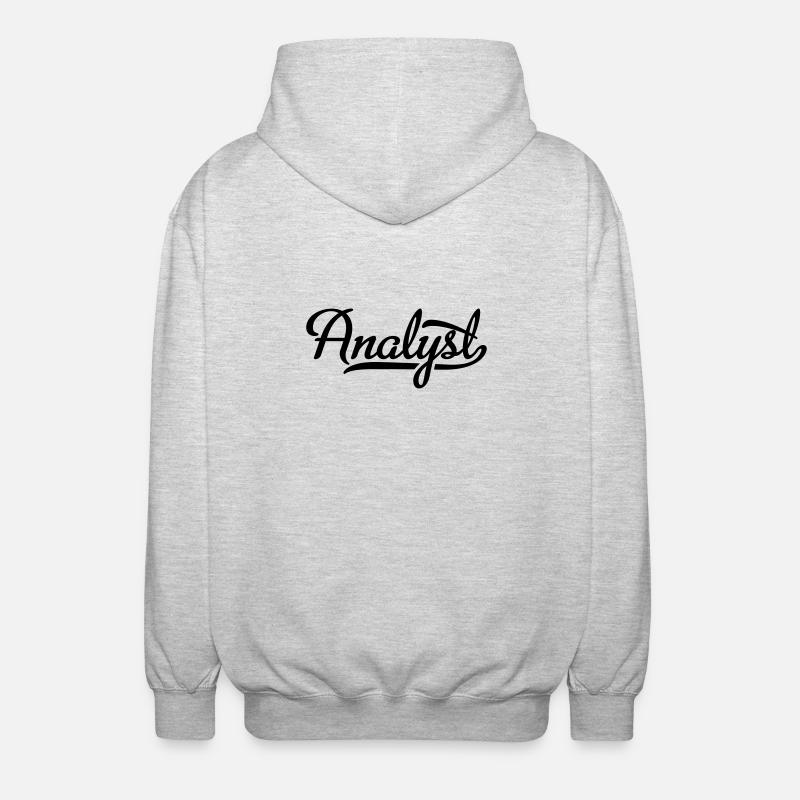 ANALYST - Veste à capuche unisexe - gris clair chiné