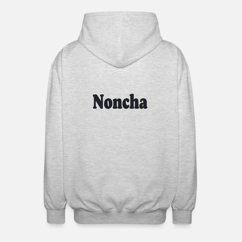 Noncha – Conception de texte flamand - Veste à capuche unisexe - gris clair chiné