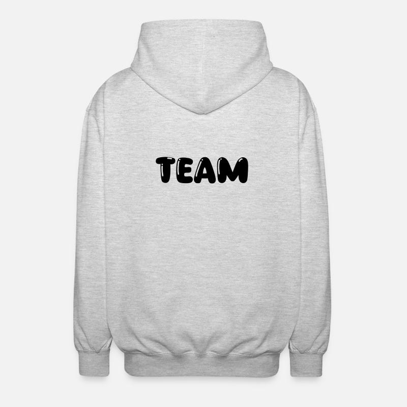 Équipe - Veste à capuche unisexe - gris clair chiné