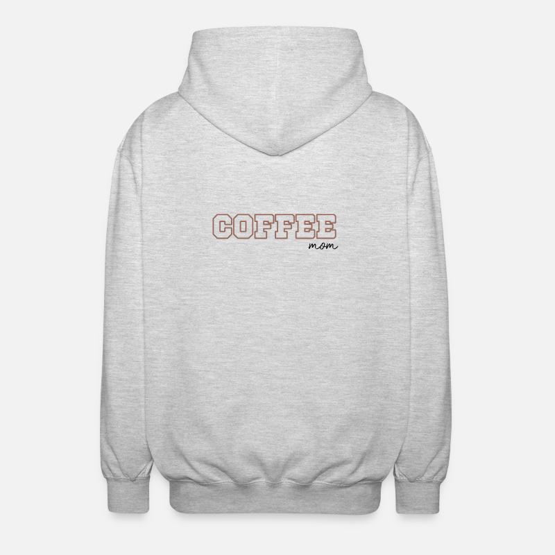 Coffee Mom - Veste à capuche unisexe - gris clair chiné