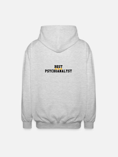 Psychoanalysis Psychoanalytiker Psychanalyse - Unisex Hooded Jacket - light heather grey